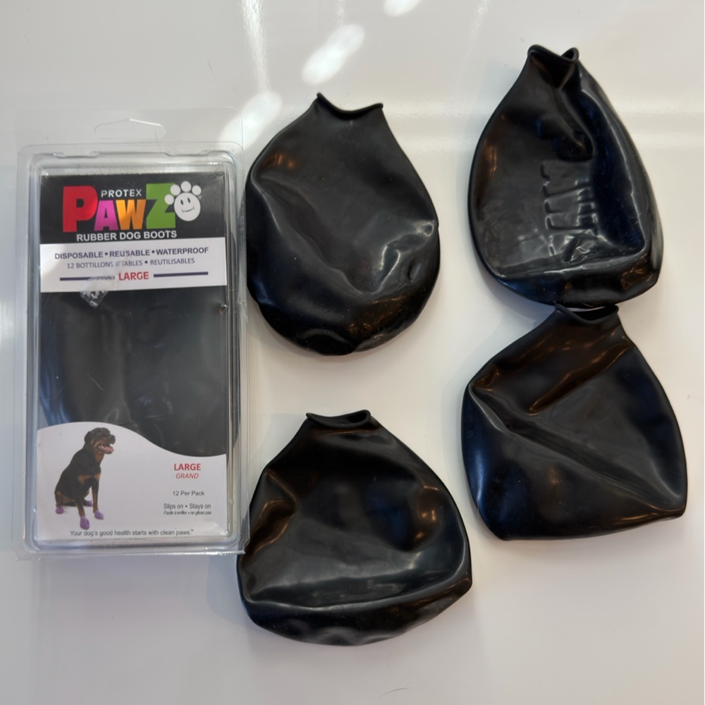 Protex Pawz Rubber Dog Boot Covers (4)